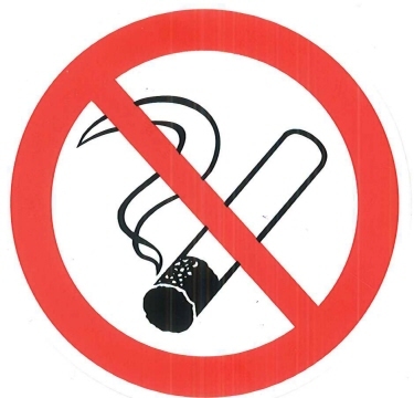 Nichtraucher-Aufkleber 8 cm