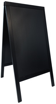 Doppeltafel 120 cm, schwarz