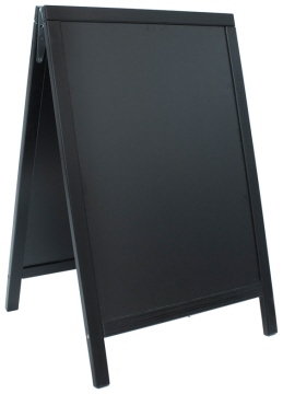 Doppeltafel 85x55cm, schwarz