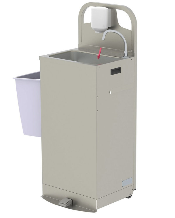 Mobiles Handwaschbecken SM13 mit Durchlauferhitzer
